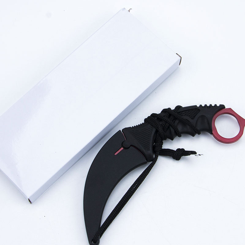 [New Version] Three-eye pure color claw knife CSGO high hardness claw knife outdoor wild claw knife colorful claw knife