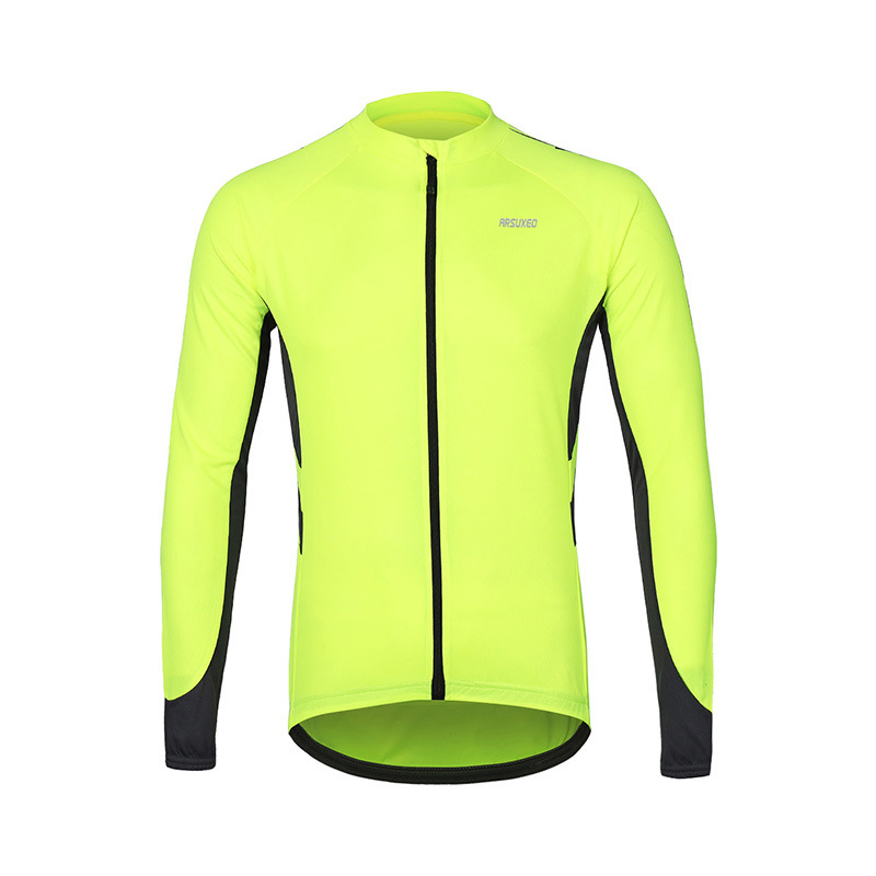Aisuou in stock color matching quick-drying breathable cycling long sleeve mountain bike cycling clothes 6030