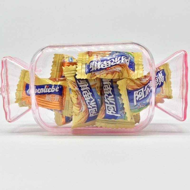 Foreign trade supply creative candy box transparent color hard plastic extra large candy box Yiwu factory direct wholesale