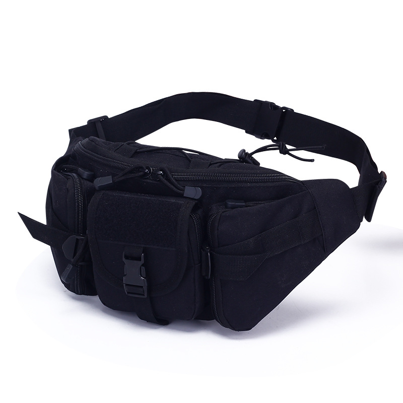 Amazon outdoor waist bag men's sports large capacity waterproof tactical waist bag cycling travel running messenger bag