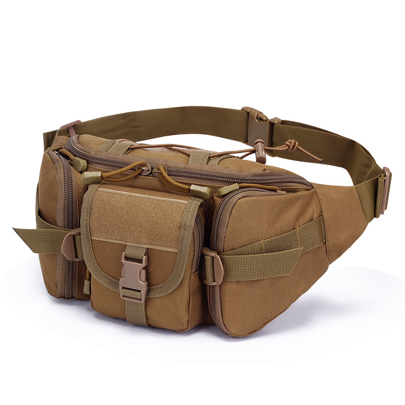 Amazon outdoor waist bag men's sports large capacity waterproof tactical waist bag cycling travel running messenger bag