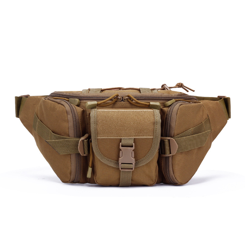 Amazon outdoor waist bag men's sports large capacity waterproof tactical waist bag cycling travel running messenger bag