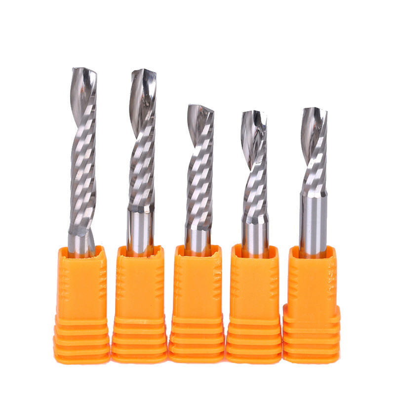 A- grade Taiwan Chunbao tungsten steel 3.175 acrylic special single-edged milling cutter advertising engraving machine tool non-stick knife