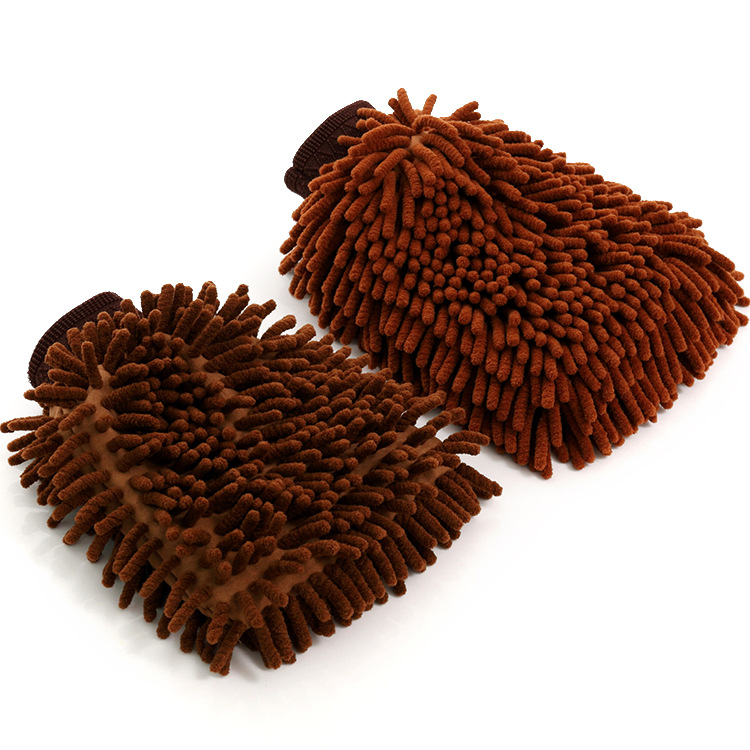 Car wash gloves large 100g waterproof car cleaning supplies chenille car gloves car towel wholesale