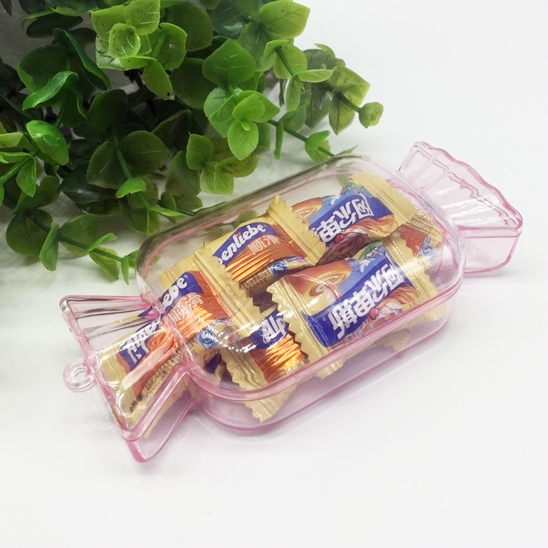 Foreign trade supply creative candy box transparent color hard plastic extra large candy box Yiwu factory direct wholesale