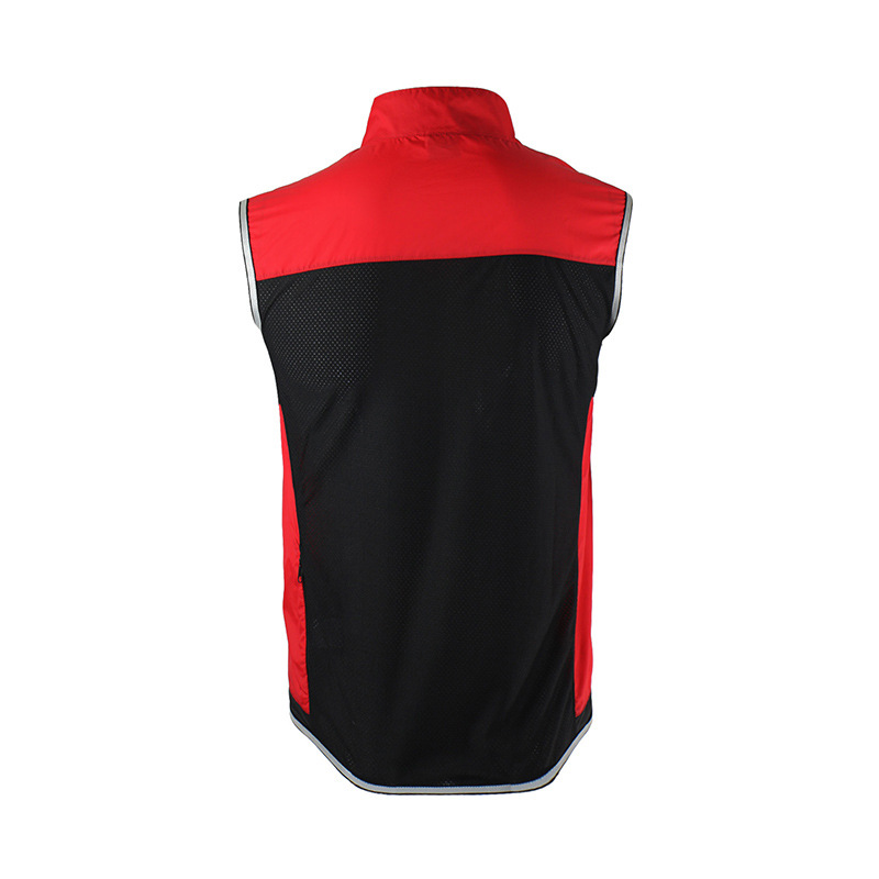 Outdoor Sports Lightweight Riding Clothing Running Windproof Vest Sleeveless Breathable Sports Riding Windbreaker Men's 15V1