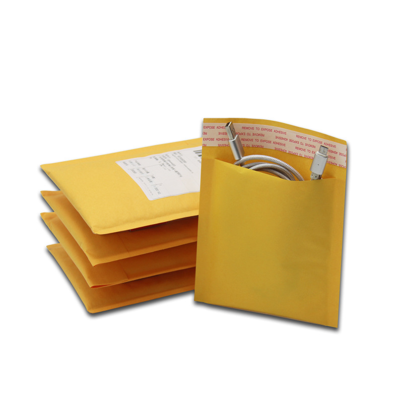 Thick Kraft paper bubble bag yellow bubble envelope Express cross-border bag Post Office bubble envelope postage direct sales