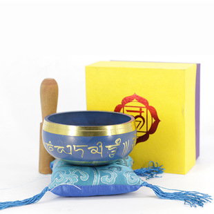 Psalm Bowl Nepal Handmade Yoga Pot Ops Bowl Bronze Instrument Meditation Blue Pot Bronze Chime Meditation Pot Buddha Tone Bowl