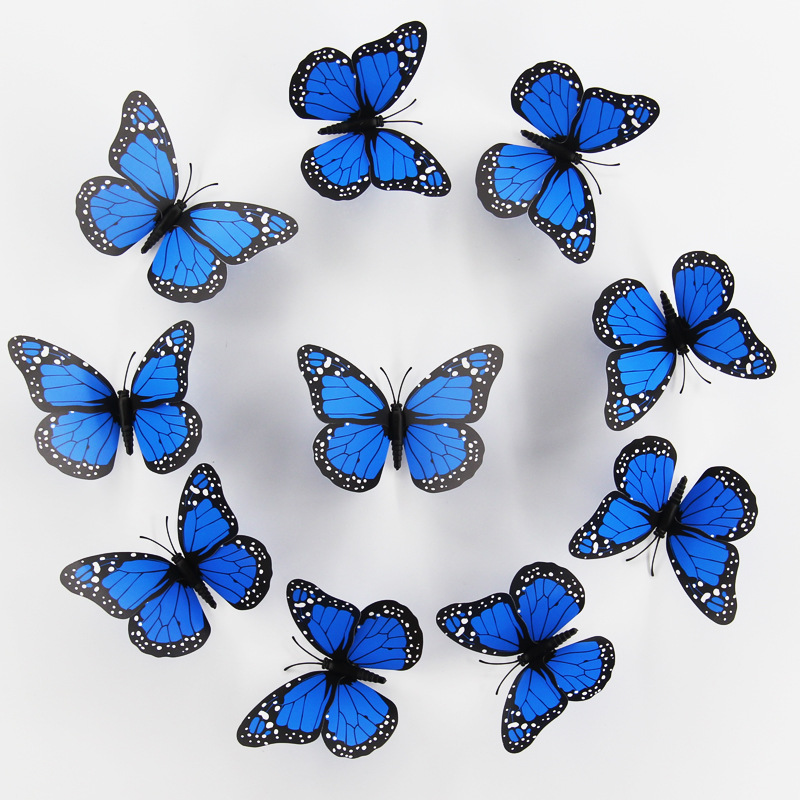 12CM simulation butterfly home decoration crafts magnetic refrigerator wall stickers 10 sets