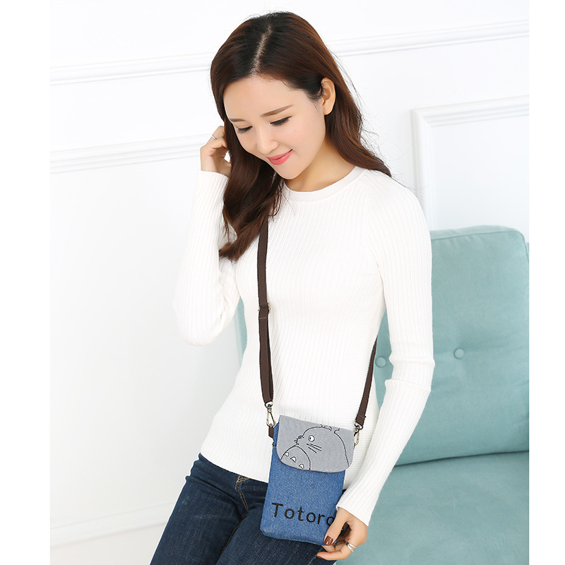 6 Inch Crossbody Phone Bag iPhone7plus Neck Phone Bag Women's Fabric Hand Coin Purse r9 Hand Small