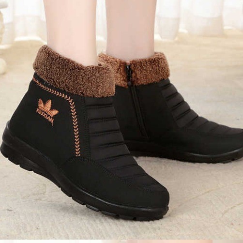 2019 Winter New Old Beijing Cotton Shoes Women's Mother Shoes High-top Thick Sole Fleece-lined Thick Anti-slip Warm Shoes for the Elderly