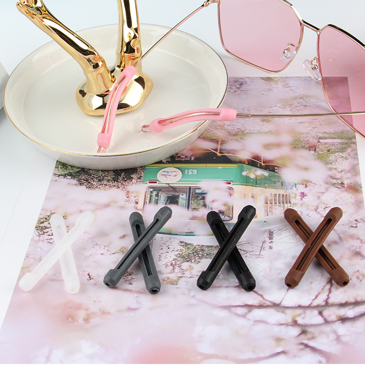 Glasses leg anti-slip sleeve Earmuffs Ear hook earrest glasses leg accessories fixed anti-falling plate sunglasses leg sleeve