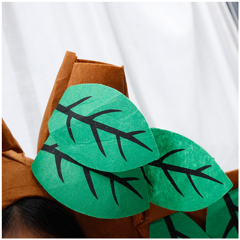 Kindergarten Parent-Child Fashion Performance Clothing Bakery Tree Adult Creative Big Tree Stage Clothing Drama Performance Clothing