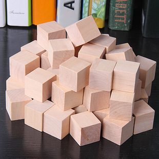 Lotus Color Building Block Small Square 1-2-3-8cm Cube Building Block Log Color 2.5cm Cube Wood Block