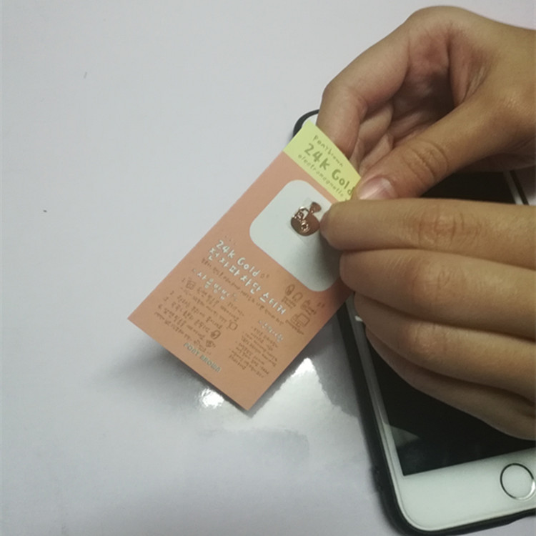 Cartoon sticker mobile phone radiation sticker metal 24k mobile phone sticker expression radiation protection in stock