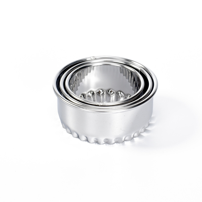 Stainless steel dumpling wrapper mould dumpling making tool pressing dumpling wrapper cutting dumpling wrapper three-piece cookie mould