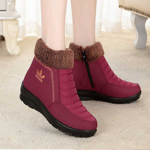 2019 Winter New Old Beijing Cotton Shoes Women's Mother Shoes High-top Thick Sole Fleece-lined Thick Anti-slip Warm Shoes for the Elderly