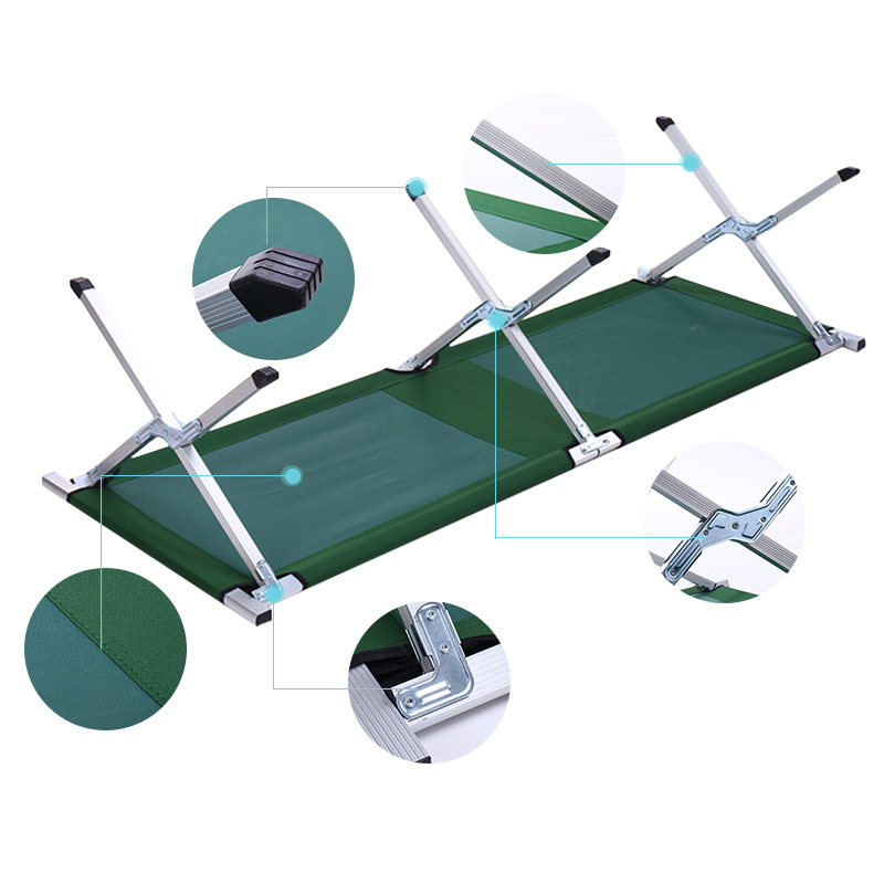 Outdoor ultra wide ultra light tactical outdoor folding camp bed wholesale emergency bed civil disaster relief folding bed