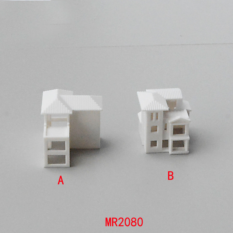 Miniature small building light transmission Villa model mini house construction sand table design scene decoration material 1/500