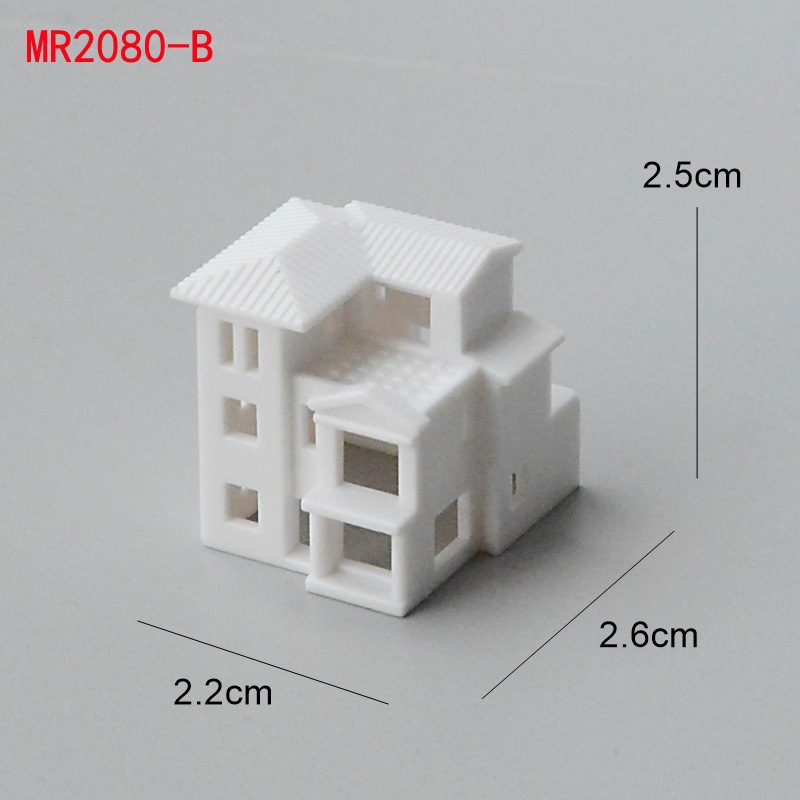 Miniature small building light transmission Villa model mini house construction sand table design scene decoration material 1/500