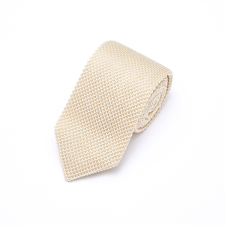 7cm Solid Color Tie Men's Business Daily Casual Polyester Pointed Black Tie Cross-border Foreign Trade Supply