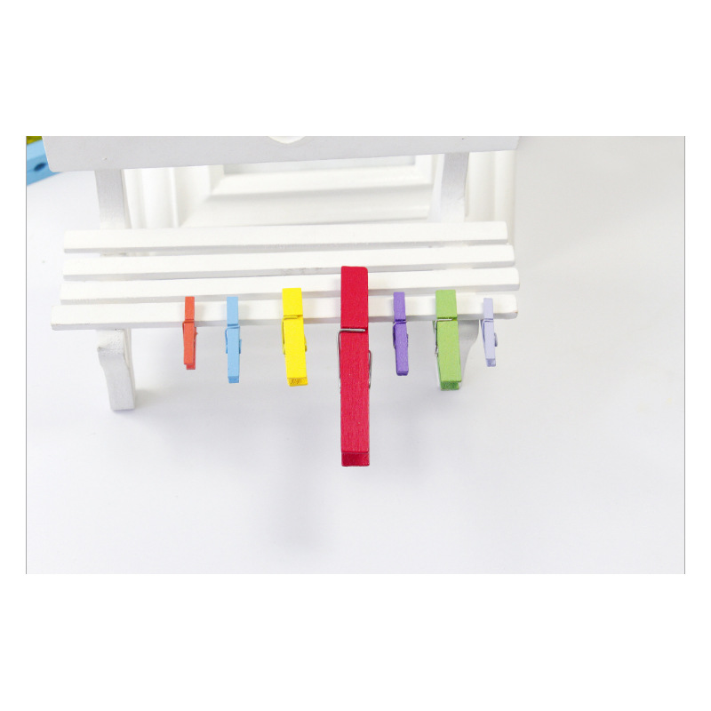 2.5cm small wooden clip color small clip photo clip photo clip wedding clip storage clip small wooden clip mini