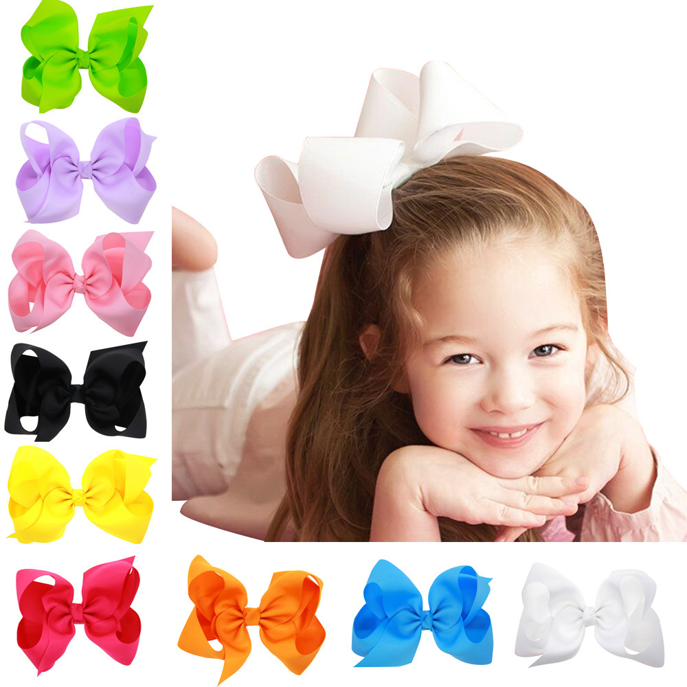 Large children's hair clip 15*8cm, baby butterfly tie headband, baby hair accessories, 16 colors available, export
