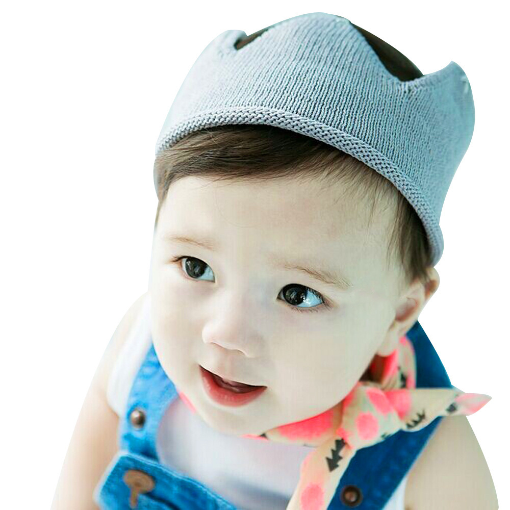 European and American Children's Knitted Crown Baby Hair Band Baby Photography Hair Band Prop Overseas Trade Supply 5 Colors