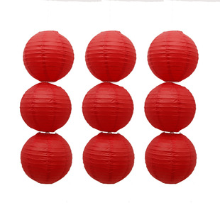 Factory direct round colored lanterns Mid-Autumn Festival Spring Festival wedding paper lanterns festive decoration foldable handmade lanterns