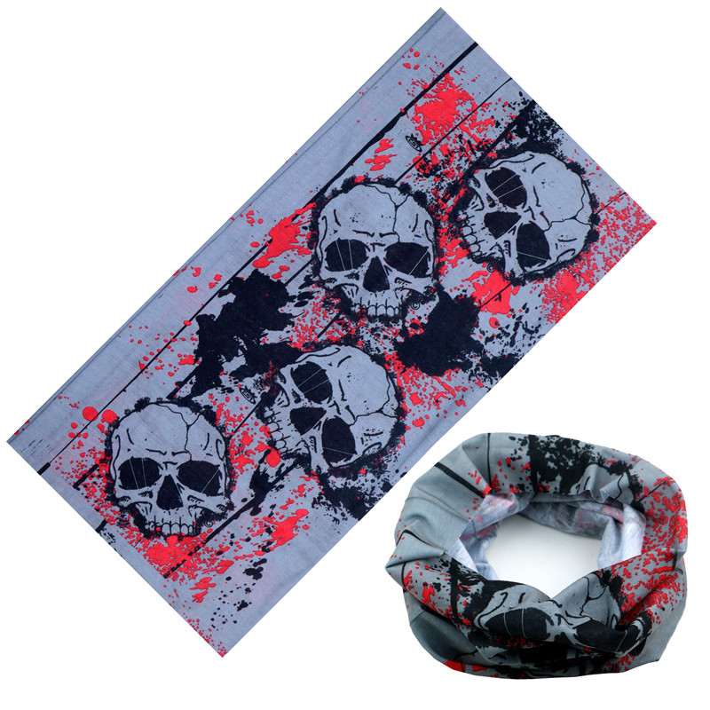 Seamless Multi-functional Magic Hood Riding Mask Warm Wai Bo Halloween Props Skull Face Towel