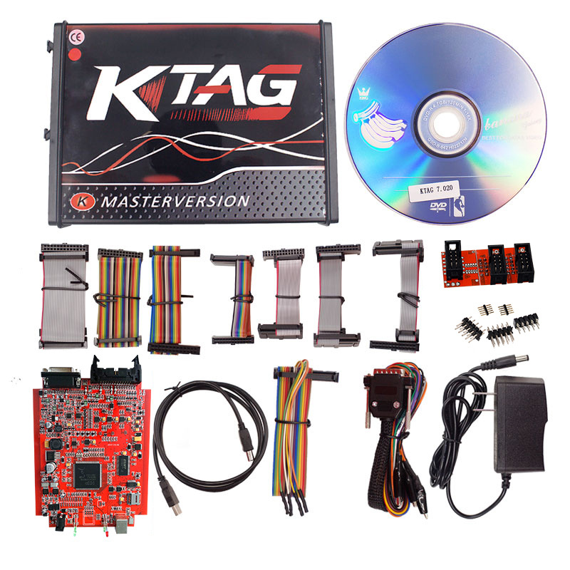 KTAG v7.020 v2.25 Red PCB Red European Ecufers ECU Programmer Unlimited Point может быть подключен к Интернету