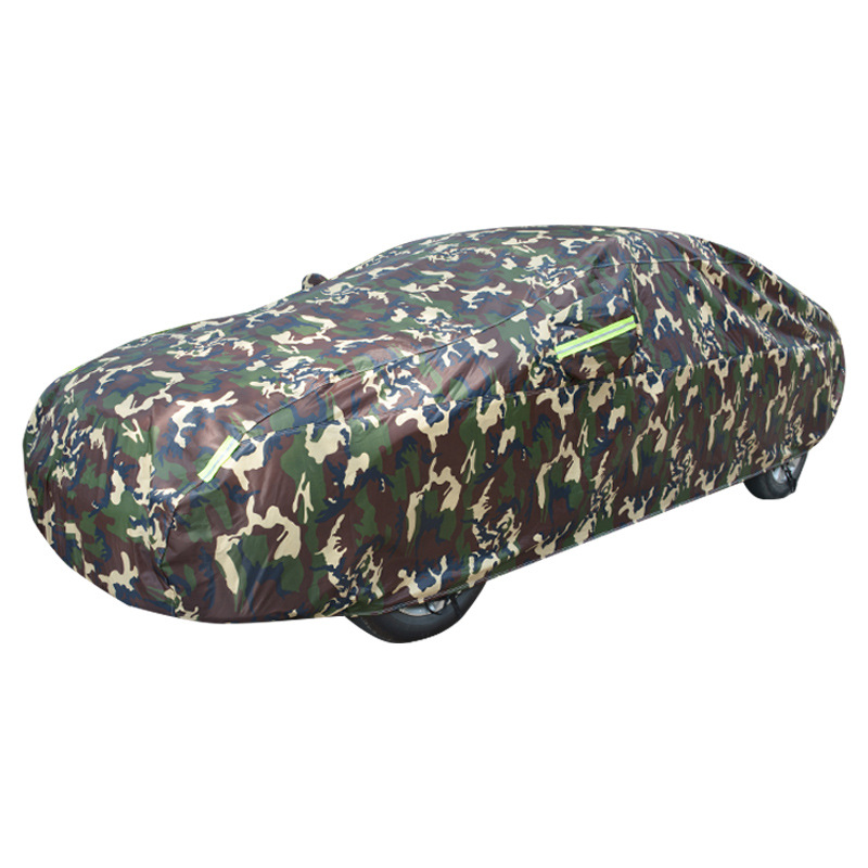 Amazon camouflage Oxford cloth car cover wholesale Four Seasons rain-proof and sun-proof insulated Oxford cloth car cover