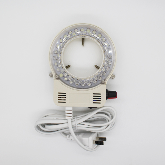 LED adjustable ring light source microscope lamp source inner diameter 63mm integrated high brightness adjustable white black light source