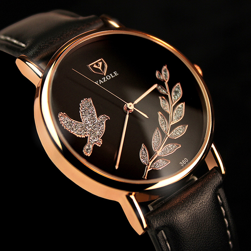 YAZOLE360 Live Ladies Watch Women's Quartz Watch ins Wind Waterproof Women's Watch Girls Watch Wholesale