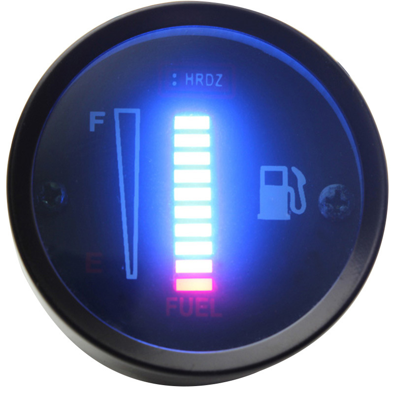 In stock wholesale car motorcycle modified meter 52mm2 inch oil gauge 12V LED fuel gauge