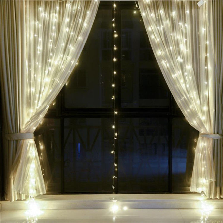 Factory wholesale 3*3 m 300 lights LED curtain lights lights string ice lights indoor and outdoor decorative lights Christmas lights