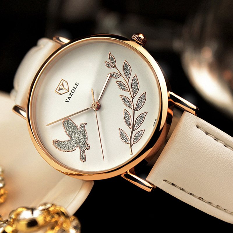 YAZOLE360 Live Ladies Watch Women's Quartz Watch ins Wind Waterproof Women's Watch Girls Watch Wholesale