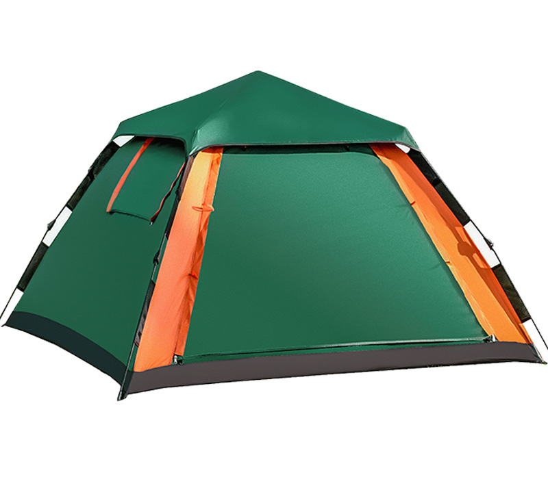 Tent outdoor portable camping thickened 2 people 3-4 people elastic pressure automatic quick opening outdoor camping rainproof
