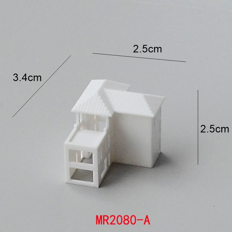 Miniature small building light transmission Villa model mini house construction sand table design scene decoration material 1/500