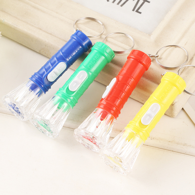 For foreign trade plastic Flashlight LED flashlight Diamond flashlight strong light flashlight luminous gift wholesale
