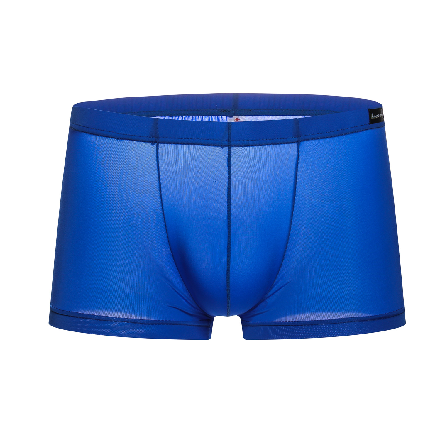 Haores foreign trade Amazon sells silky comfortable sexy transparent low waist men's ice silk boxers B308