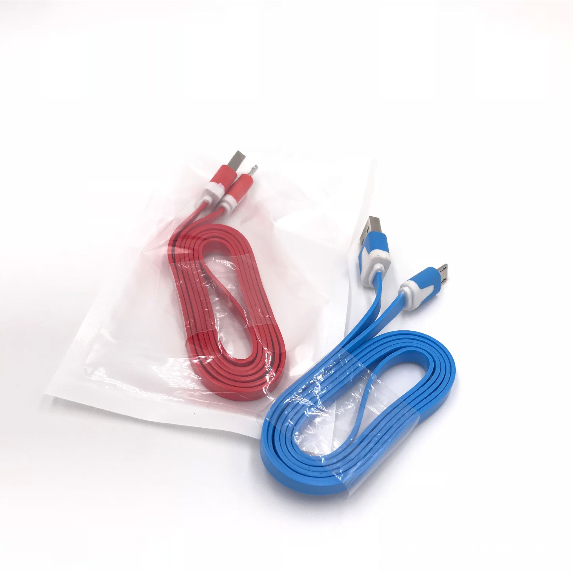 Cross-border Android extended port Apple interface color two-color small noodle data cable suitable for all kinds of mobile phones