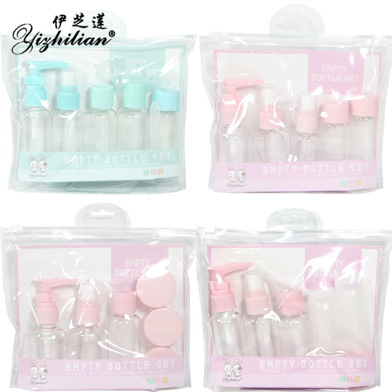 Travel Bottling 8 Pieces Set Skin Care Cosmetics Portable Small Spray Pot Empty Bottle Cosmetic Bottle Moisturizing Spray Bottle