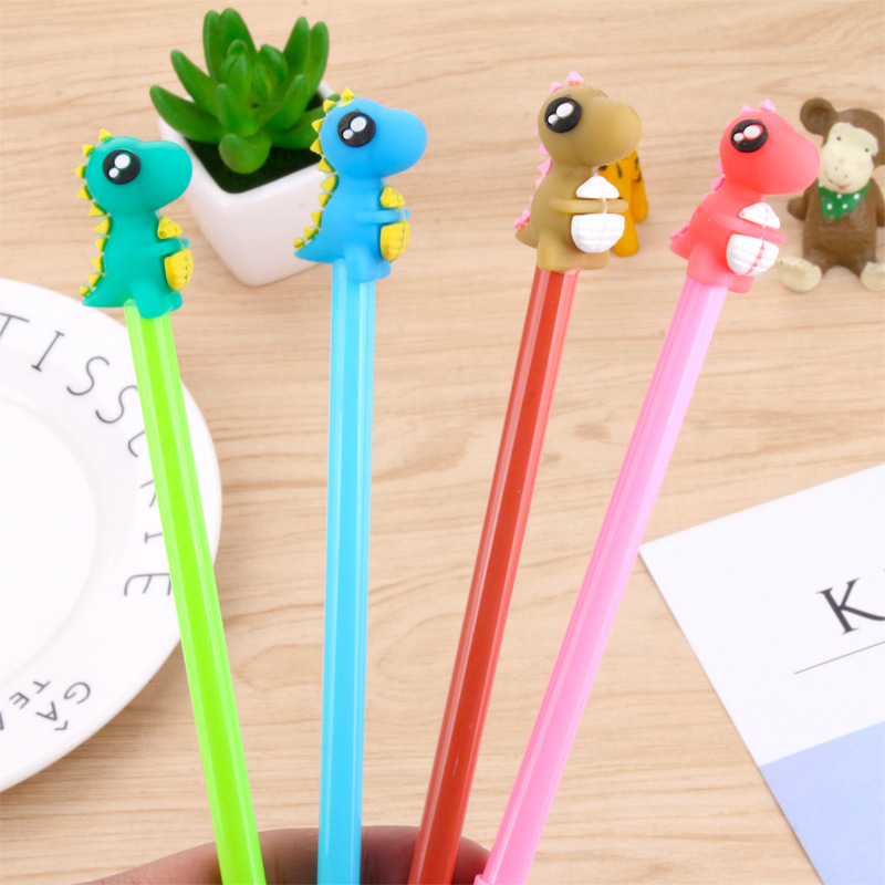 Creative animal dinosaur black water pen cartoon cute animal pen student gift pen stationery wholesale