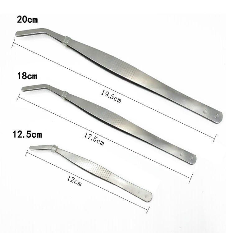 Thick [1 PCT] long 12.5 stainless steel tea clip stainless steel tweezers tea cup clip tea ceremony six gentleman accessories