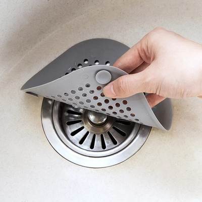 Sink anti-clogging silicone floor drain cover bathroom drain hair anti-clogging filter sewer filter