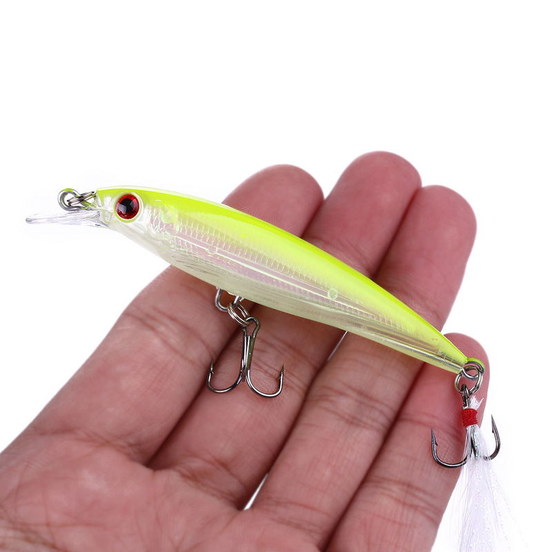 Hengjia 9cm8g セット レーザーフェイクベイト ミノールアー 魚の餌 ハードルアー アウトドア スポーツ 釣り用品 その他の釣り用品|undefined