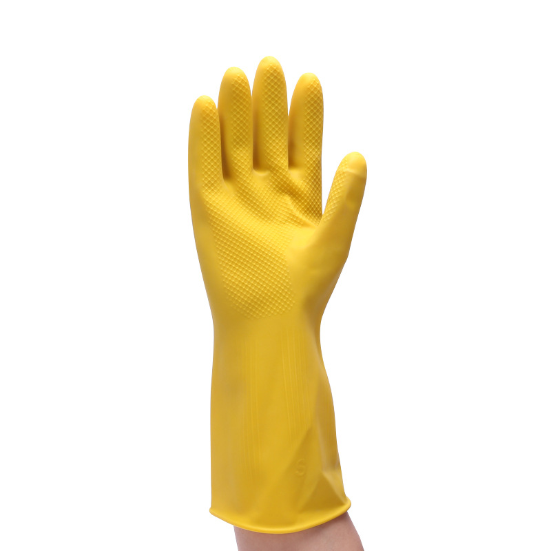 Factory direct supply Nanyang brand beef tendon latex gloves thickened rubber housework dishwashing clothes clean plastic waterproof