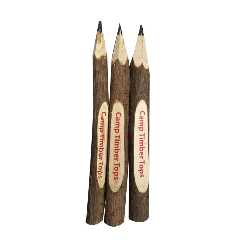 Pine Branch ballpoint pen wooden degradable disposable ballpoint pen printing enterprise advertising logo