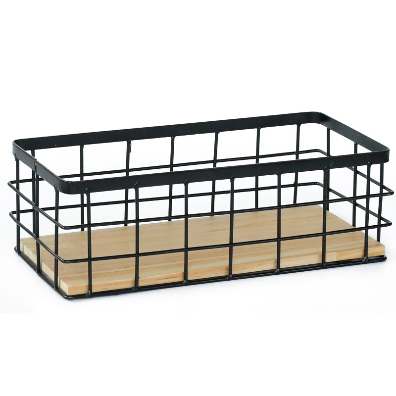 Japanese Style Storage Frame Iron Storage Box Cosmetic Finishing Bathroom Desktop Wall Hanging Rack Wall Hanging Wall Hanging Finishing